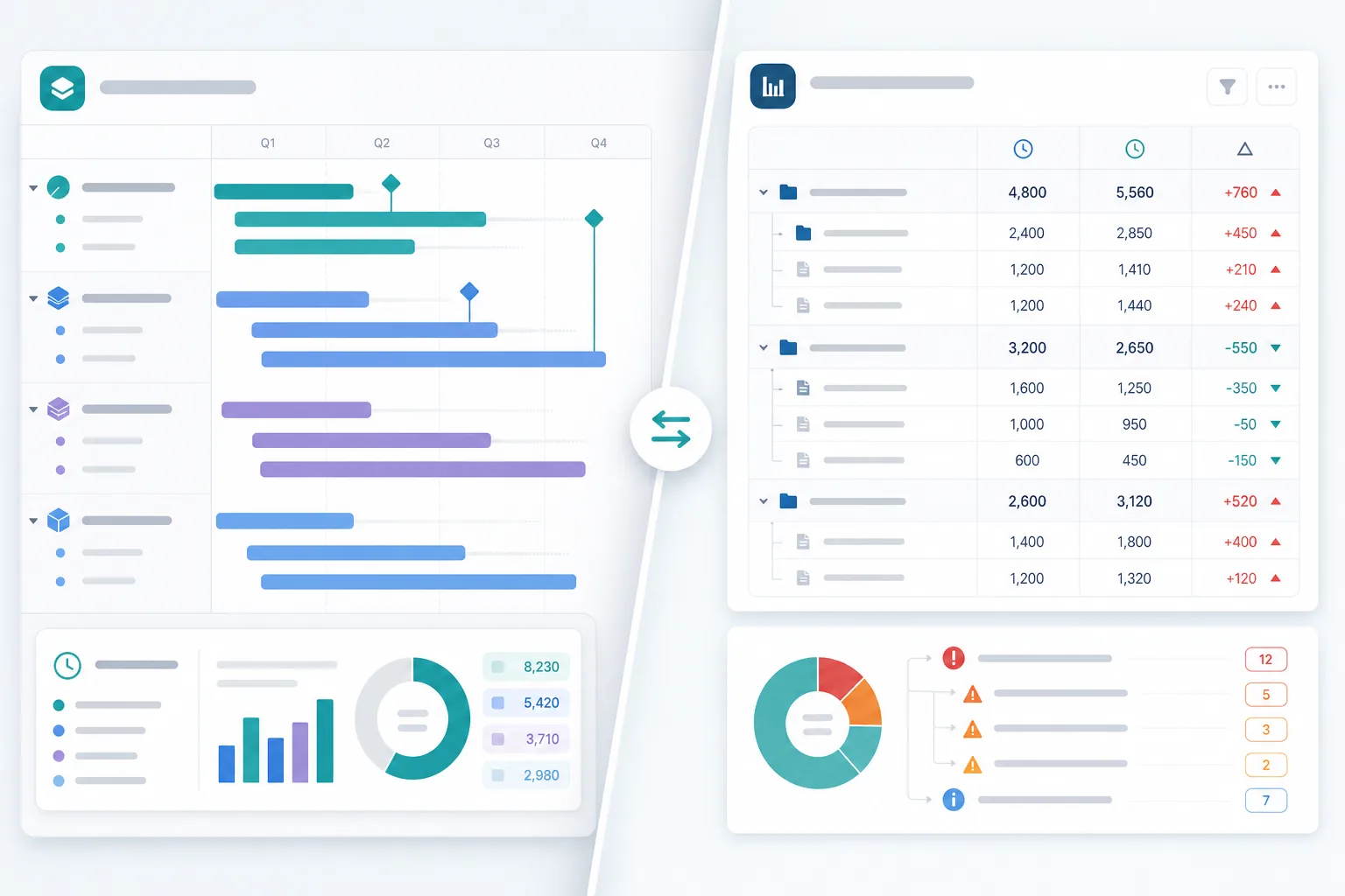 Project manager comparing Jira Plans estimate rollups with operational time reporting for sprint and client updates